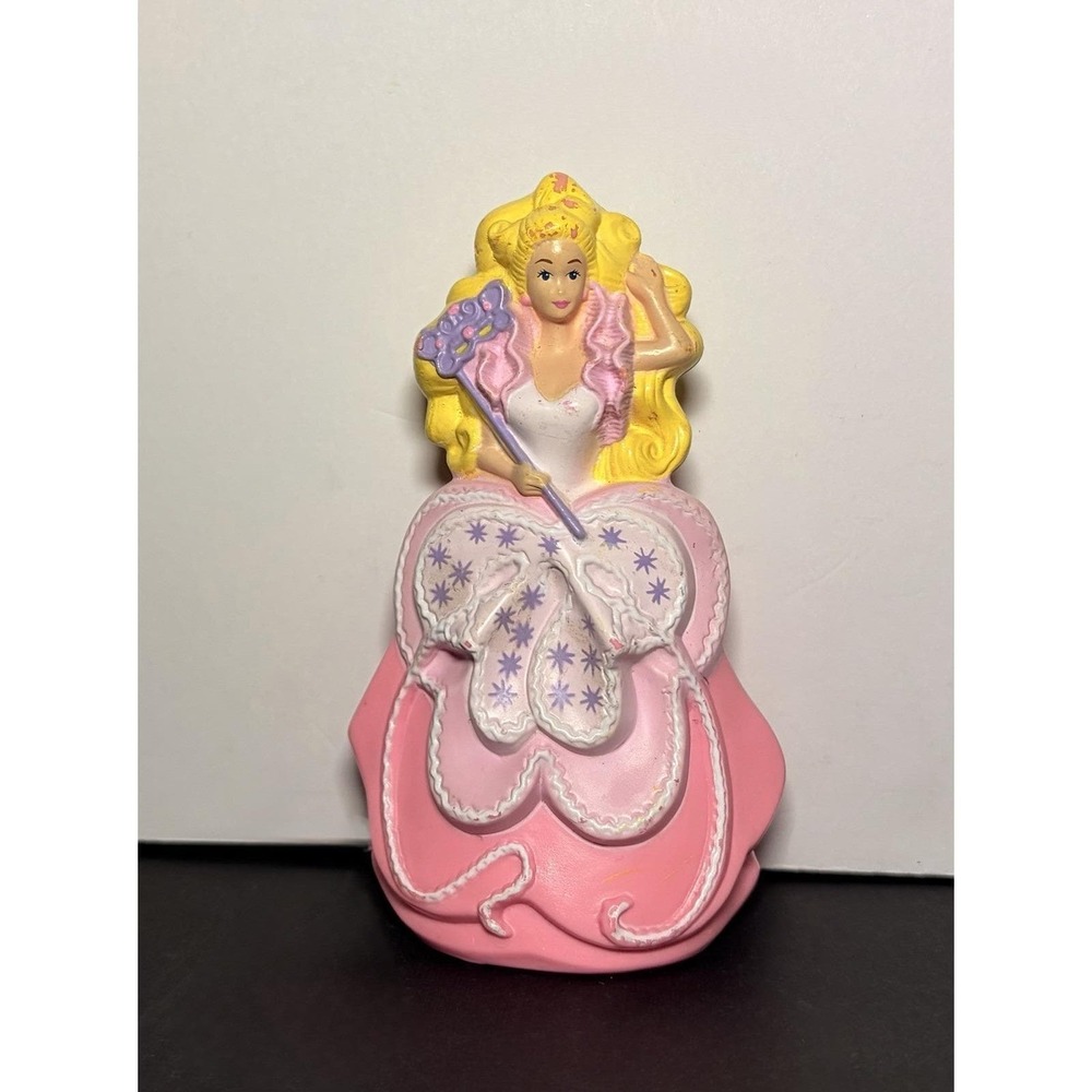 1991 McDonald's Happy Meal Toy Pink Princess Fairy Godmother Barbie Cake Topper